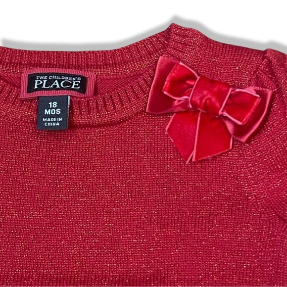 THE CHILDREN'S PLACE || Sweater Mock Onesie Skirt Set | Holiday Outfit || 18-24m - Picture 4 of 16